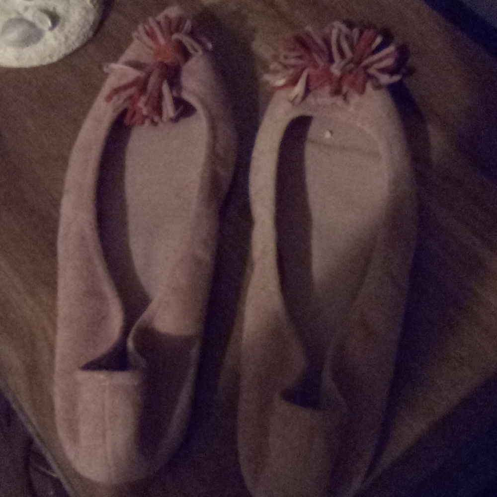 Pink flats